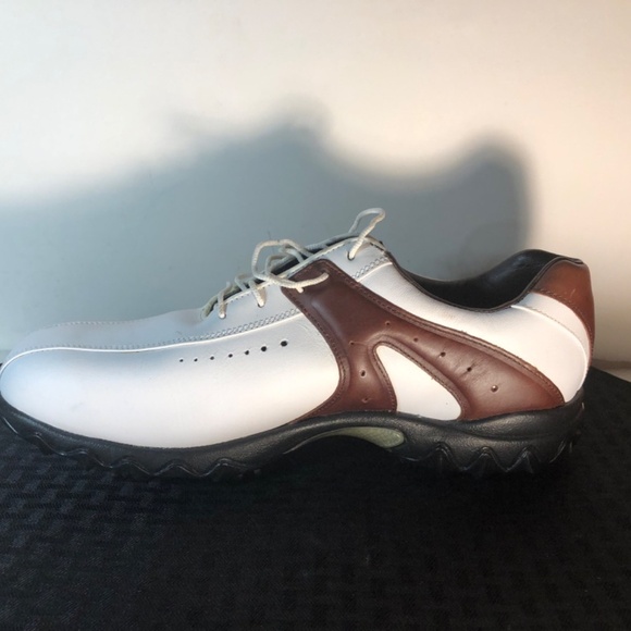 FootJoy Contour Series Mens Sz 11.5 Saddle Soft Spikes Golf Shoes - Picture 13 of 16
